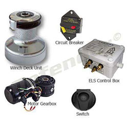 Lewmar 50EST EVO ELS-Series Electric Self Tailing Winch Kit