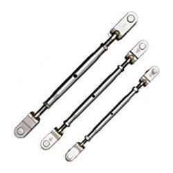 C.S. Johnson Tubular Turnbuckle Jaw to Jaw / Locking Rings - 3/8" Pin