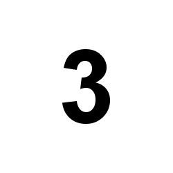 Bernard Self-Adhesive Fabric Sail Number - 3