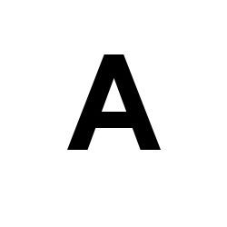 Bernard Self-Adhesive Fabric Sail Letter - A