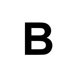 Bernard Self-Adhesive Fabric Sail Letter - B