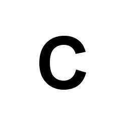 Bernard Self-Adhesive Fabric Sail Letter - C