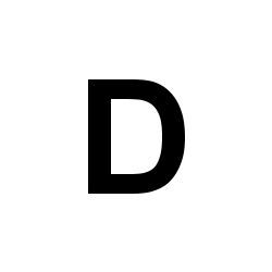 Bernard Self-Adhesive Fabric Sail Letter - D