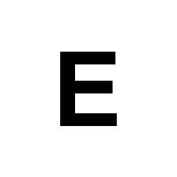 Bernard Self-Adhesive Fabric Sail Letter - E