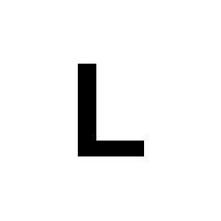 Bernard Self-Adhesive Fabric Sail Letter - L