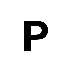 Bernard Self-Adhesive Fabric Sail Letter - P
