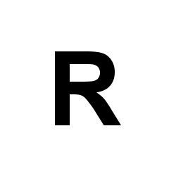 Bernard Self-Adhesive Fabric Sail Letter - R