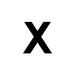 Bernard Self-Adhesive Fabric Sail Letter - X