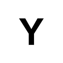 Bernard Self-Adhesive Fabric Sail Letter - Y