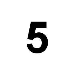 Bernard Self-Adhesive Fabric Sail Number - 5