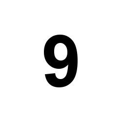Bernard Self-Adhesive Fabric Sail Number - 9