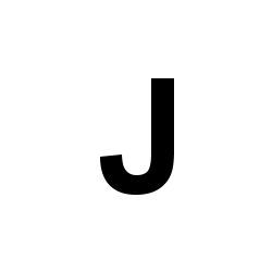 Bernard Self-Adhesive Fabric Sail Letter- J