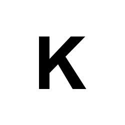 Bernard Self-Adhesive Fabric Sail Letter - K