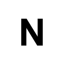 Bernard Self-Adhesive Fabric Sail Letter - N