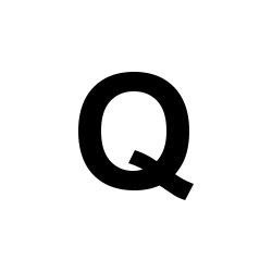 Bernard Self-Adhesive Fabric Sail Letter - Q