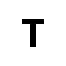 Bernard Self-Adhesive Fabric Sail Letter - T