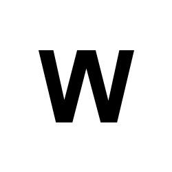 Bernard Self-Adhesive Fabric Sail Letter - W