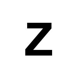 Bernard Self-Adhesive Fabric Sail Letter - Z