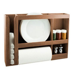 SeaTeak Teak Dish / Cup / Spice / Paper Towel Rack