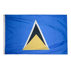 Annin St. Lucia Courtesy Flag
