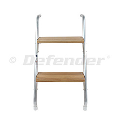 Garelick Aluminum / Oak Cockpit Steps - 28"