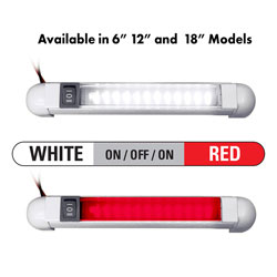 Advanced LED Adjustable Rail Light - White / Red