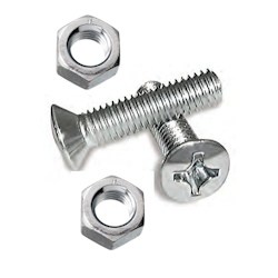 Handi-Man Machine Screw with Nut - Phillips Oval Head