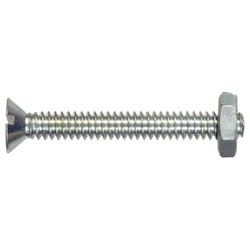 Handi-Man Machine Screw with Nut - Phillips Flat Head
