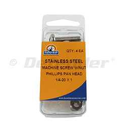 Handi-Man Machine Screws with Nuts - Phillips Pan Head