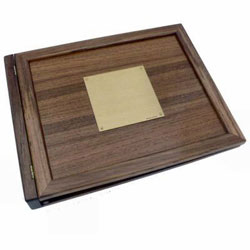 Weems & Plath Teak Wood Log Book Cover