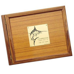 Weems & Plath Teak Wood Log Book Cover