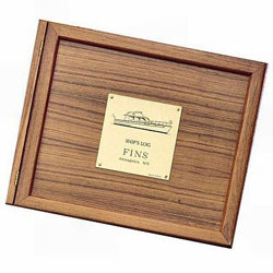 Weems & Plath Teak Wood Log Book Cover