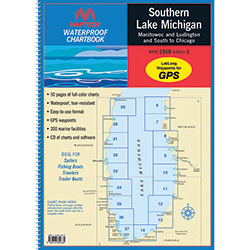 Maptech Waterproof Chartbook - Southern Lake Michigan