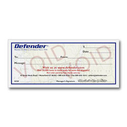 Defender $1000.00 Gift Certificate