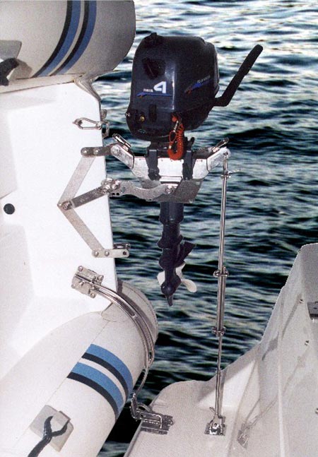 Pivoting Outboard Motor Mount for Dinghy Swivel Bracket for Boat Motor