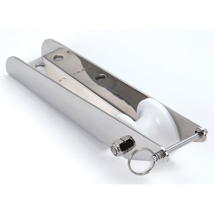 Suuonee Stainless Steel Fair Lead,4 Inch Stainless Steel Bow Chock Fair Lead Line Cleat Hardware for Marine Yacht