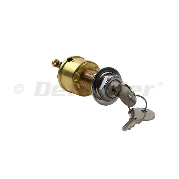 KEY SWITCH IGNITION 2 POSITION COLE HERSEE HD 12-M489BP OFF//IGNITION ON BRASS