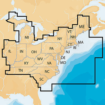 Navionics+ Regions Electronic Navigation Charts